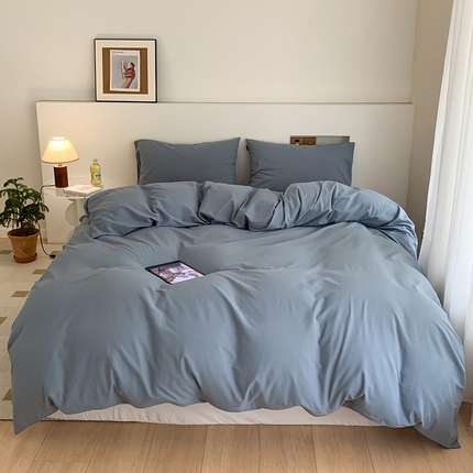 91家纺网 家纺一手货源 找家纺 （总）静家居 202440s全棉斜纹水洗棉四件套纯色风格2