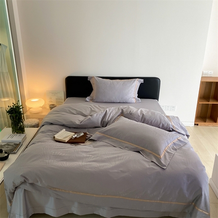 MIU缪家居 2023新款100支提花四件套贝妮系列 灰色