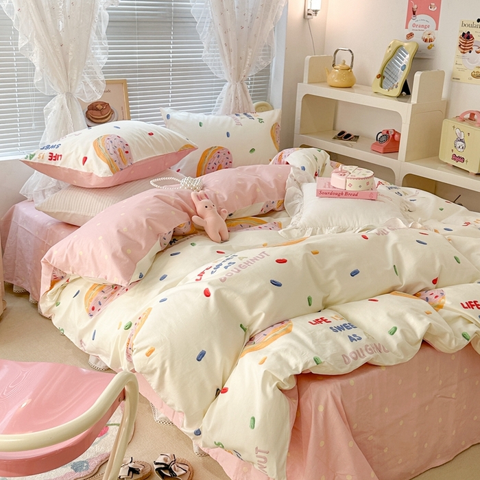 91家纺网 家纺一手货源 找家纺 昔可2023新款甜品系列 甜甜圈（场景二）