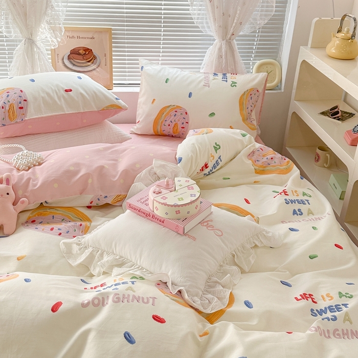 91家纺网 家纺一手货源 找家纺 昔可2023新款甜品系列 甜甜圈（场景二）