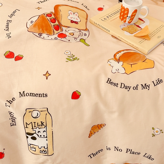 91家纺网 家纺一手货源 找家纺 昔可2023新款甜品系列 牛奶吐司