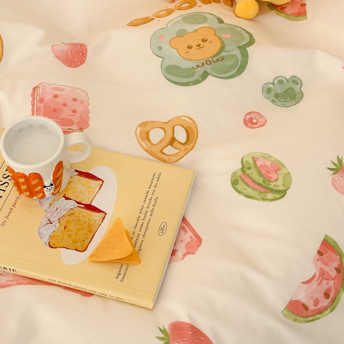 91家纺网 家纺一手货源 找家纺 昔可2023新款甜品系列 西瓜吐司