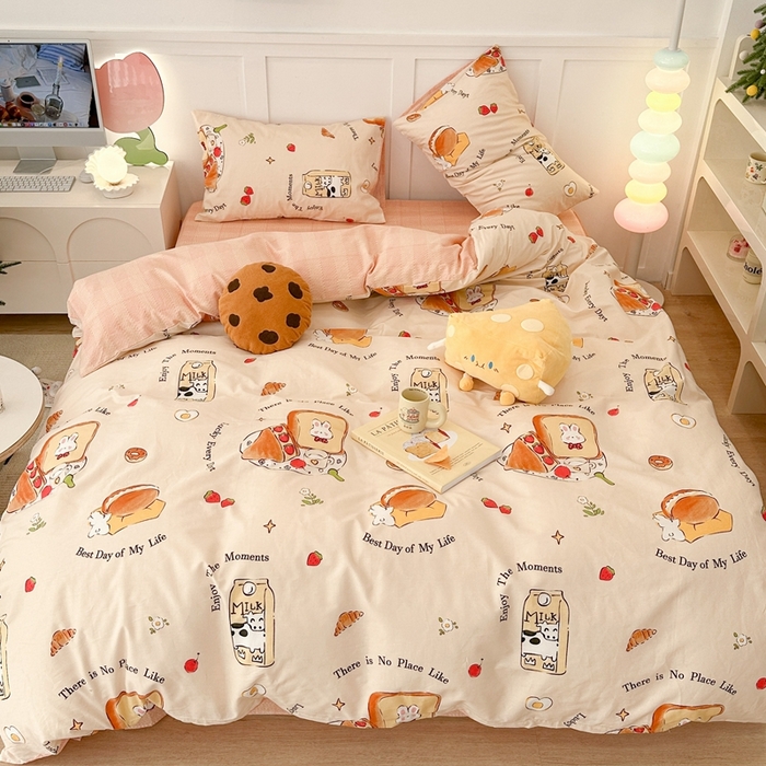 91家纺网 家纺一手货源 找家纺 昔可2023新款甜品系列 牛奶吐司