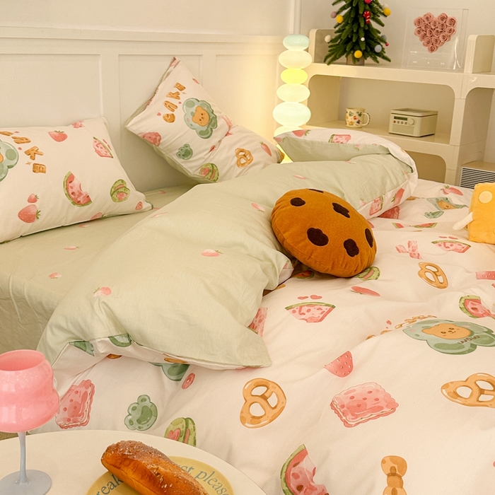 91家纺网 家纺一手货源 找家纺 昔可2023新款甜品系列 西瓜吐司