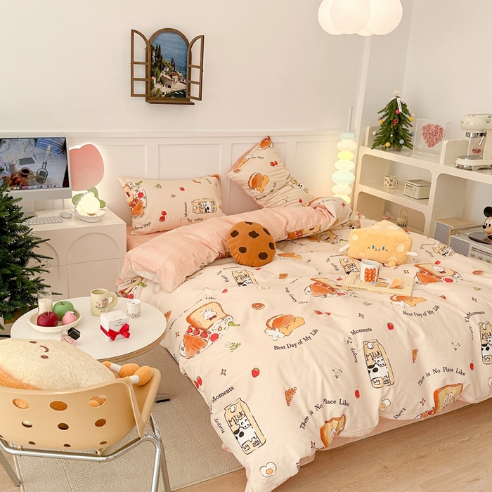 91家纺网 家纺一手货源 找家纺 昔可2023新款甜品系列 牛奶吐司