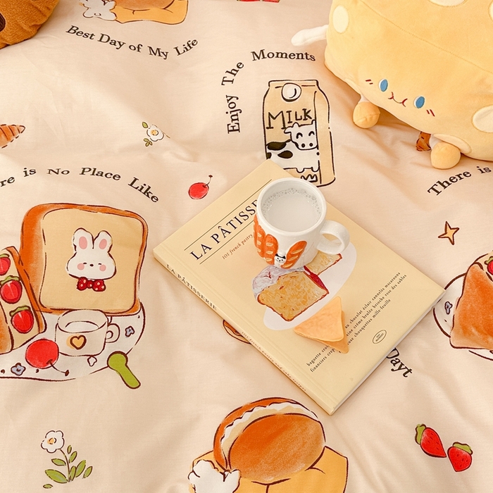 91家纺网 家纺一手货源 找家纺 昔可2023新款甜品系列 牛奶吐司