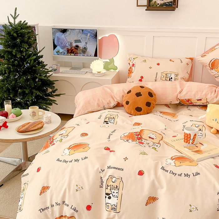 91家纺网 家纺一手货源 找家纺 昔可2023新款甜品系列 牛奶吐司