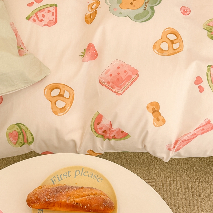 91家纺网 家纺一手货源 找家纺 昔可2023新款甜品系列 西瓜吐司