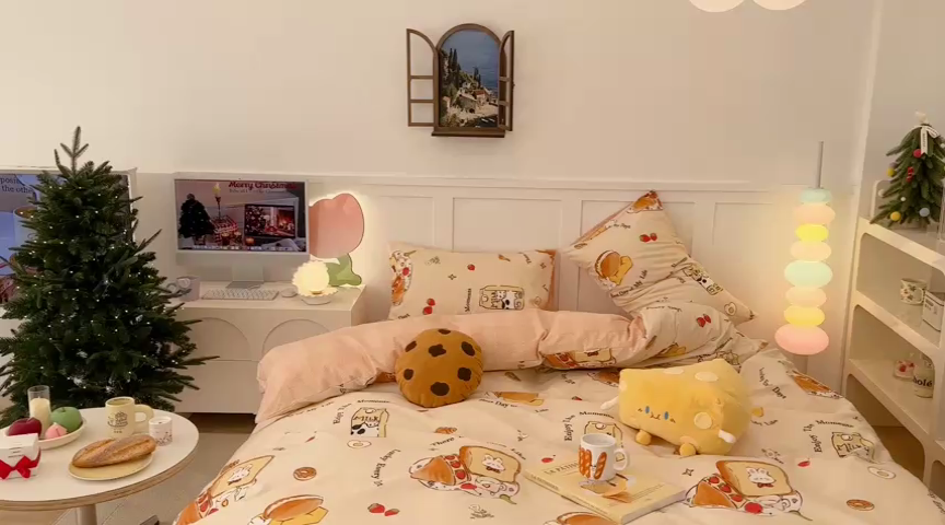 91家纺网 家纺一手货源 找家纺 昔可2023新款甜品系列 牛奶吐司