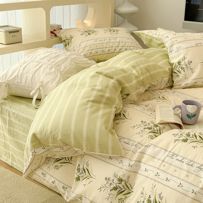 91家纺网 家纺一手货源 找家纺 （总）昔可2023新款3月春日全棉四件套