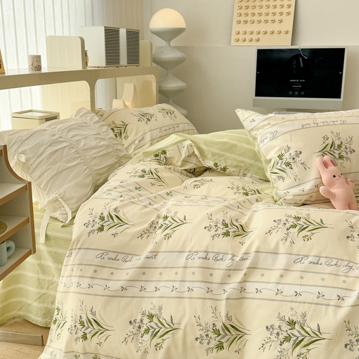 91家纺网 家纺一手货源 找家纺 （总）昔可2023新款3月春日全棉四件套