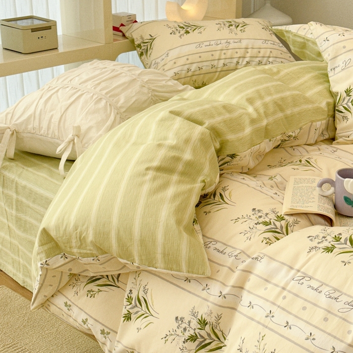 91家纺网 家纺一手货源 找家纺 （总）昔可2023新款3月春日全棉四件套