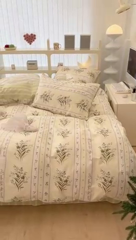 91家纺网 家纺一手货源 找家纺 （总）昔可2023新款3月春日全棉四件套