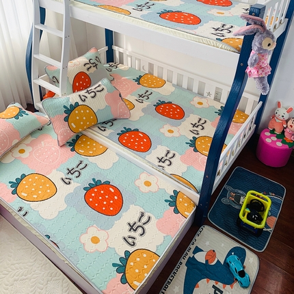 小虾米 2023新款乳胶凉席床笠 草莓