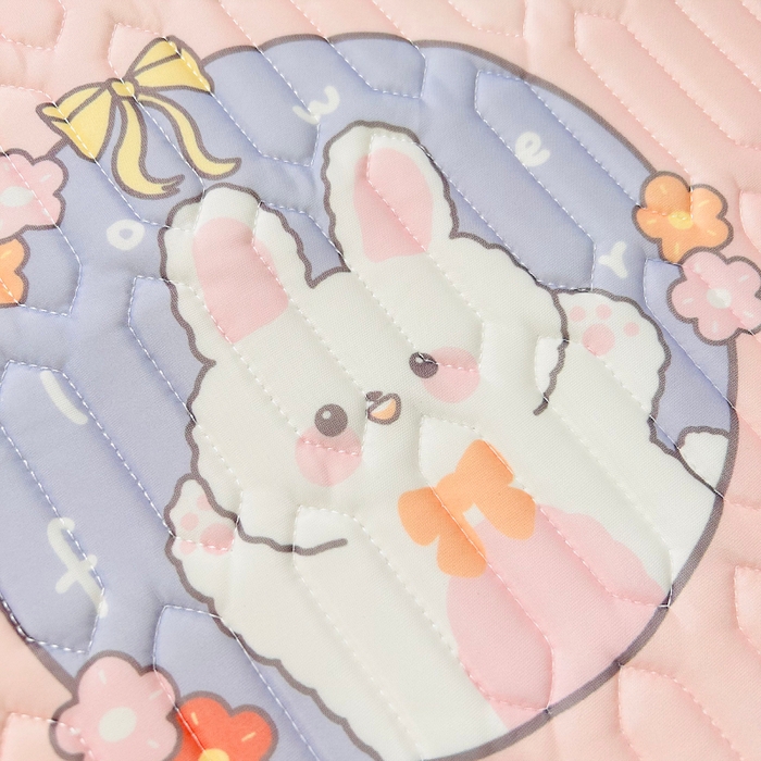 91家纺网 家纺一手货源 找家纺 小虾米 2023新款乳胶凉席床笠 么么小兔