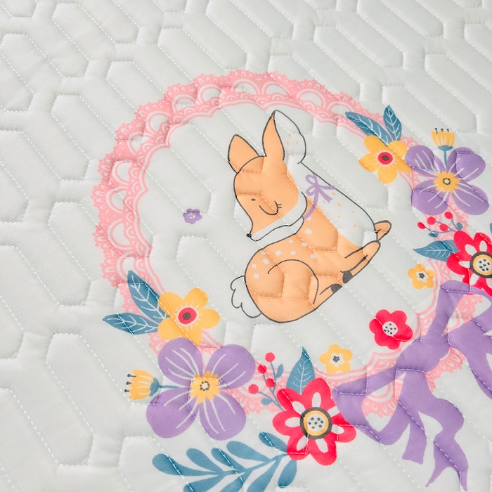 91家纺网 家纺一手货源 找家纺 小虾米 2023新款乳胶凉席床笠 麋鹿