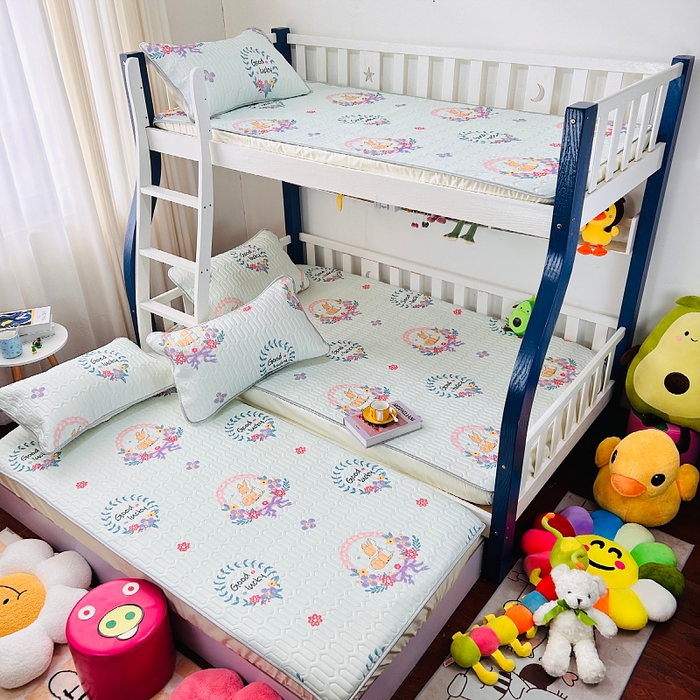 91家纺网 家纺一手货源 找家纺 小虾米 2023新款乳胶凉席床笠 麋鹿