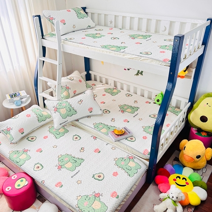 小虾米 2023新款乳胶凉席床笠 趣味恐龙