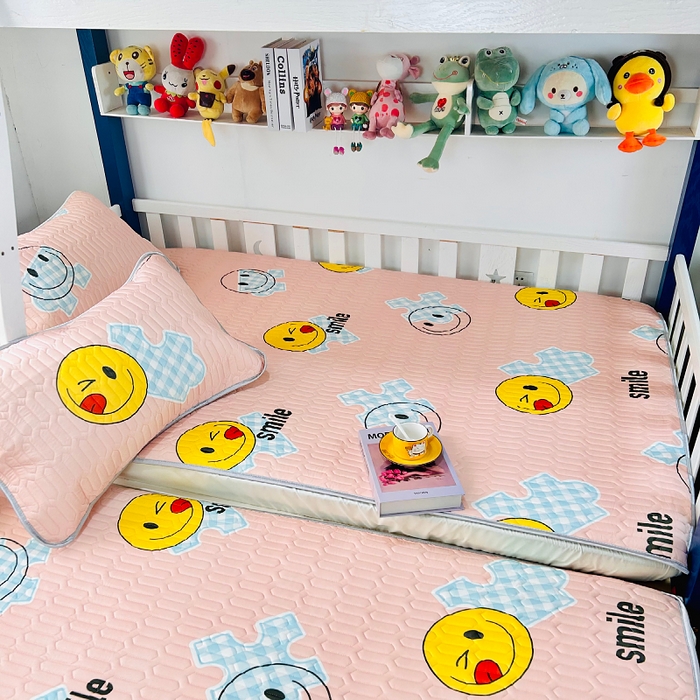 91家纺网 家纺一手货源 找家纺 小虾米 2023新款乳胶凉席床笠 贪吃宝贝