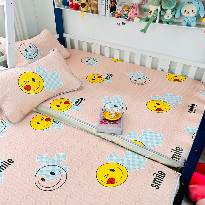 91家纺网 家纺一手货源 找家纺 小虾米 2023新款乳胶凉席床笠 贪吃宝贝