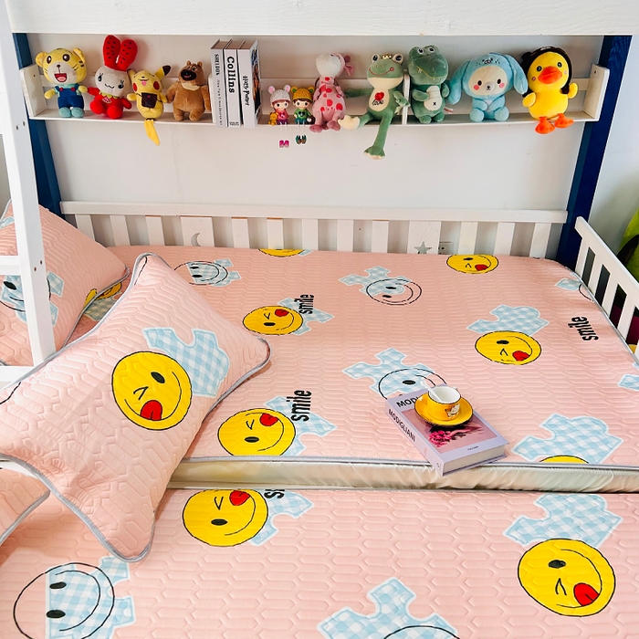 91家纺网 家纺一手货源 找家纺 小虾米 2023新款乳胶凉席床笠 贪吃宝贝