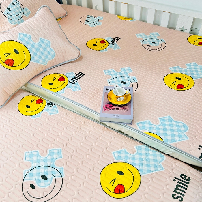 91家纺网 家纺一手货源 找家纺 小虾米 2023新款乳胶凉席床笠 贪吃宝贝