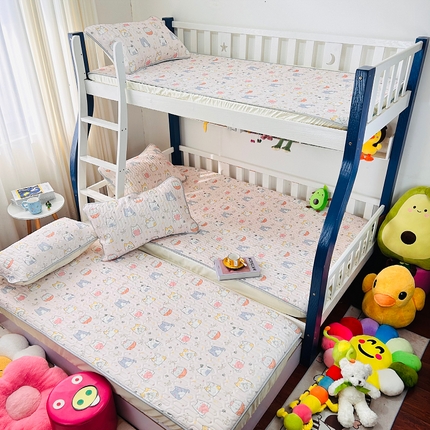 91家纺网 家纺一手货源 找家纺 小虾米 2023新款乳胶凉席床笠 小猫咪