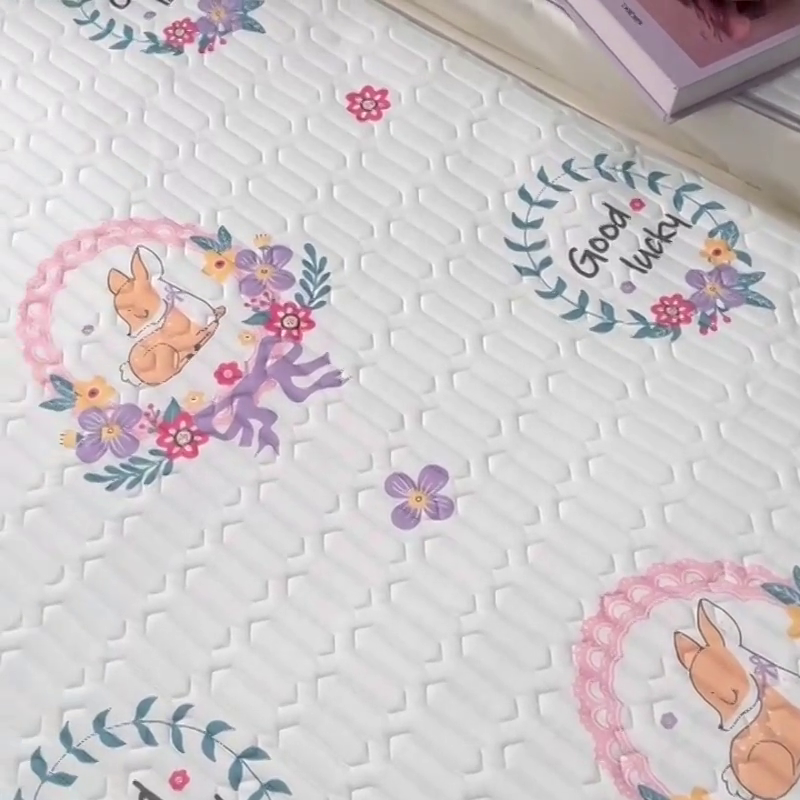 91家纺网 家纺一手货源 找家纺 小虾米 2023新款乳胶凉席床笠 麋鹿