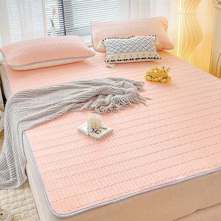 寐居家纺 2023新款纯色乳胶凉席 嫩玉色