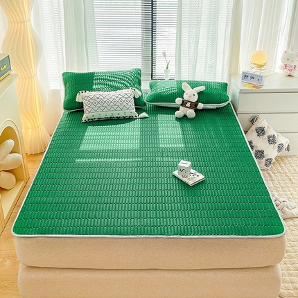 91家纺网 家纺一手货源 找家纺 （总）寐居家纺 2023新款纯色乳胶凉席