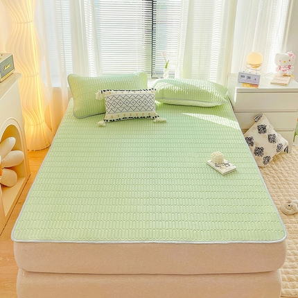 91家纺网 家纺一手货源 找家纺 （总）寐居家纺 2023新款纯色乳胶凉席