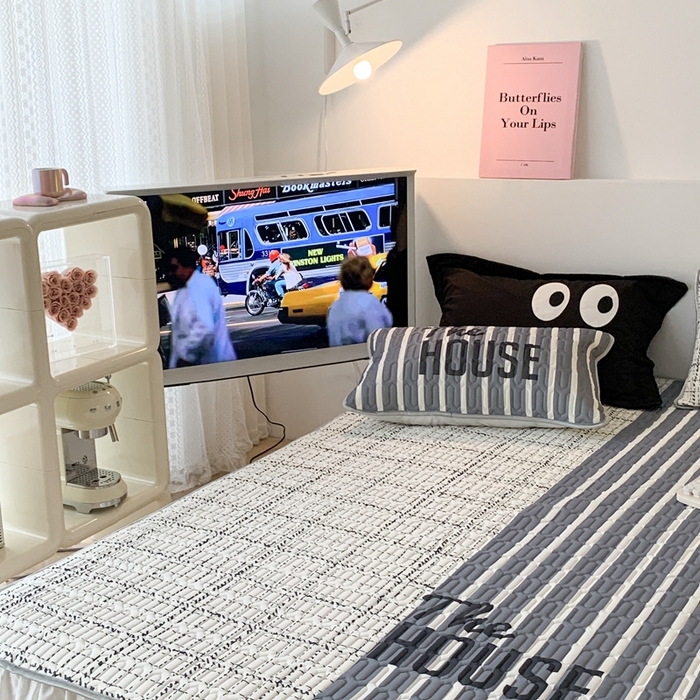 91家纺网 家纺一手货源 找家纺 昔可2023新款大版乳胶凉席第一批 黑白小香