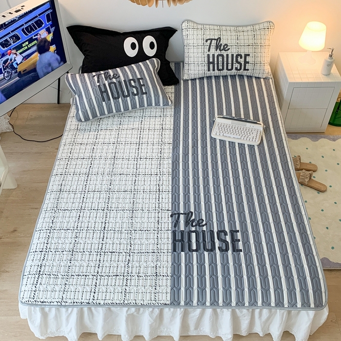 91家纺网 家纺一手货源 找家纺 昔可2023新款大版乳胶凉席第一批 黑白小香