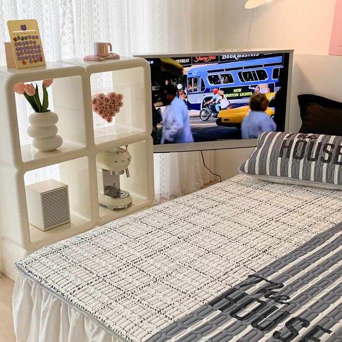 91家纺网 家纺一手货源 找家纺 昔可2023新款大版乳胶凉席第一批 黑白小香