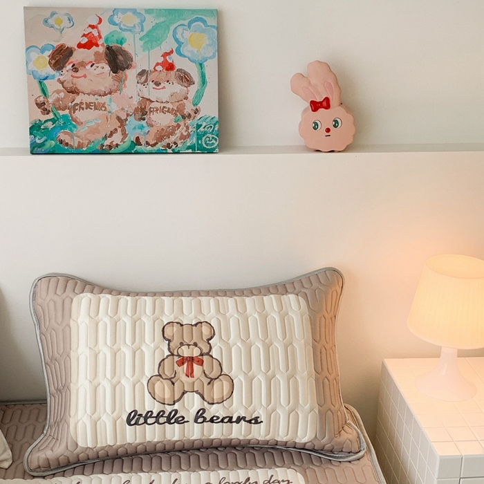 91家纺网 家纺一手货源 找家纺 昔可2023新款大版乳胶凉席第一批 三只熊熊