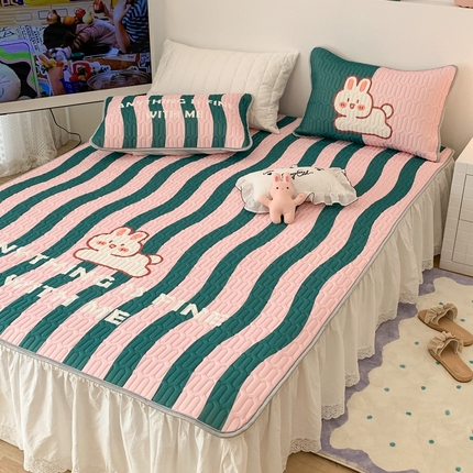 昔可2023新款大版乳胶凉席第一批 条纹兔（有0.9米和1.2米）