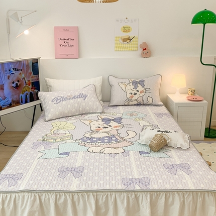 昔可2023新款大版乳胶凉席第一批 紫兔子小姐