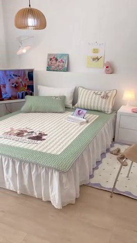 91家纺网 家纺一手货源 找家纺 昔可2023新款大版乳胶凉席第一批 萌萌泰迪狗