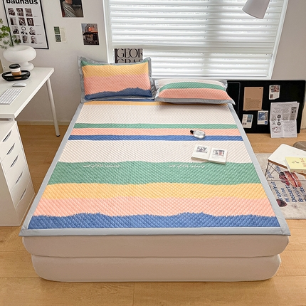 寐居家纺 2023新款凉豆豆印花凉席 凉豆豆-多彩想象