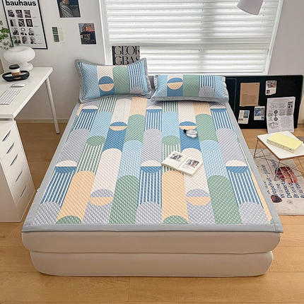 91家纺网 家纺一手货源 找家纺 （总）寐居家纺 2023新款凉豆豆印花凉席