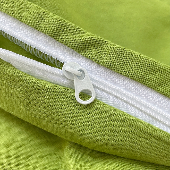 91家纺网 家纺一手货源 找家纺 寐居2023新款水洗棉四件套  ins风-草绿色