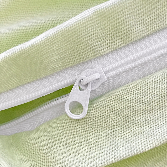 91家纺网 家纺一手货源 找家纺 寐居2023新款水洗棉四件套  ins风-湖绿色