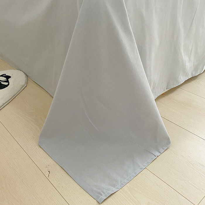 91家纺网 家纺一手货源 找家纺 寐居2023新款水洗棉四件套  ins风-迷雾蓝