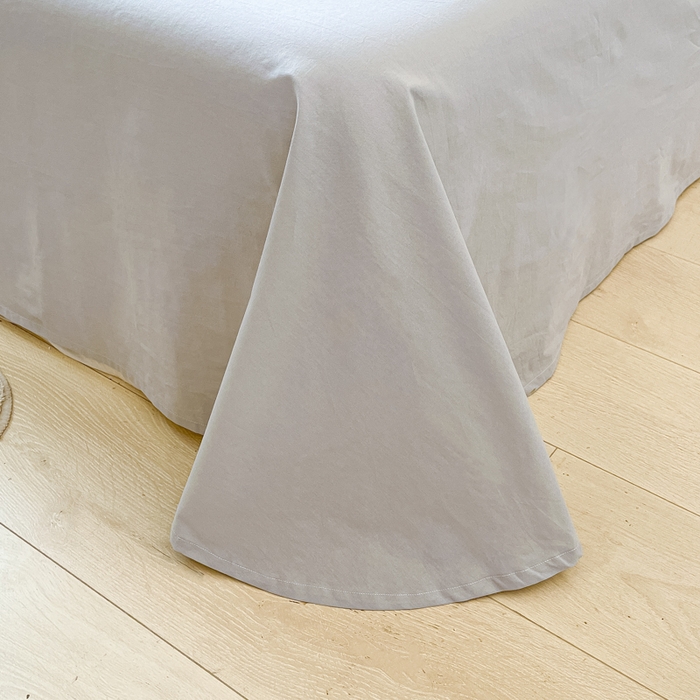 91家纺网 家纺一手货源 找家纺 寐居2023新款绣花款水洗棉四件套  萌宠恐龙-蓝