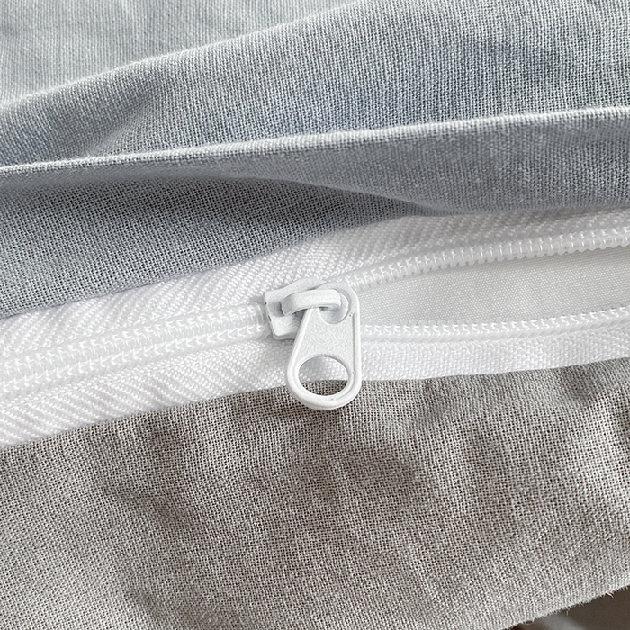 91家纺网 家纺一手货源 找家纺 寐居2023新款水洗棉单被套  深蓝+浅灰