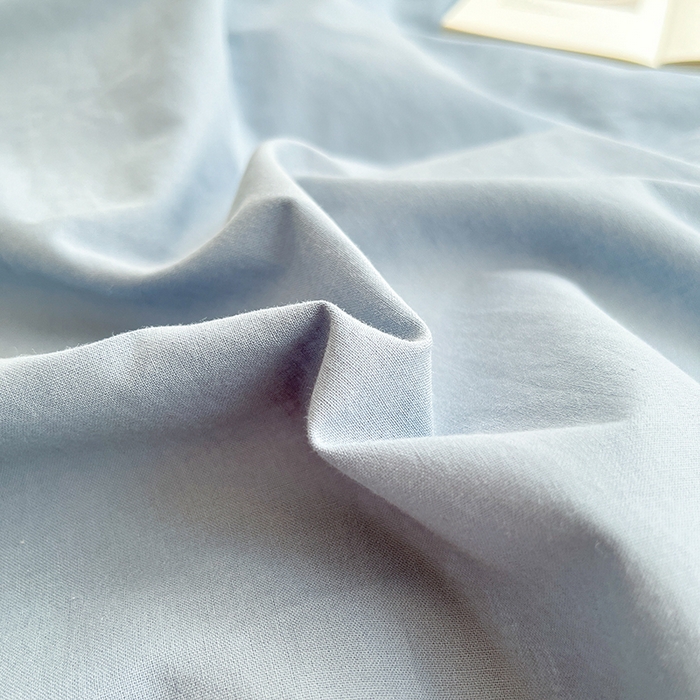 91家纺网 家纺一手货源 找家纺 寐居2023新款水洗棉单被套  深蓝+焦糖