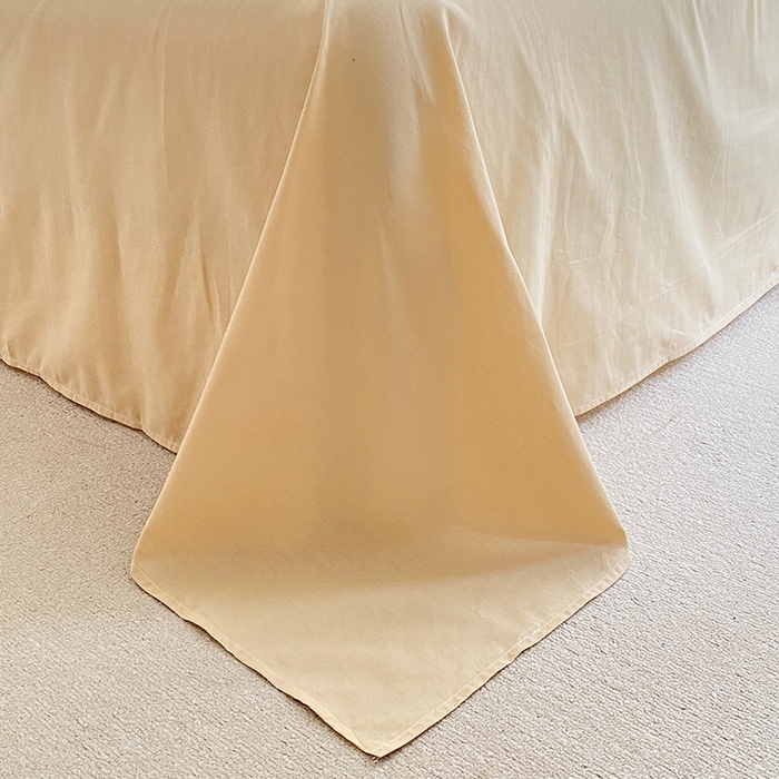 91家纺网 家纺一手货源 找家纺 寐居2023新款水洗棉单被套  焦糖+卡其