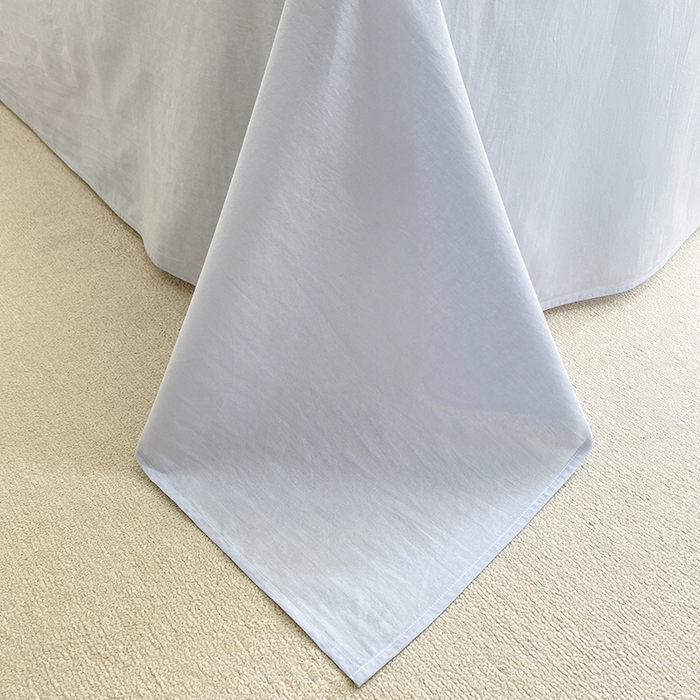 91家纺网 家纺一手货源 找家纺 寐居2023新款水洗棉单被套  米黄+浅蓝