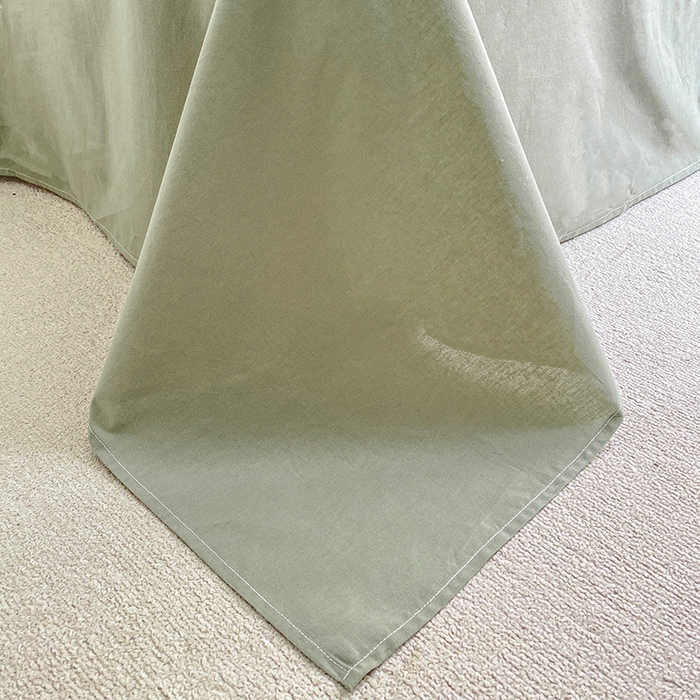 91家纺网 家纺一手货源 找家纺 寐居2023新款水洗棉单被套  绿+牛油果绿