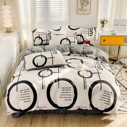 91家纺网 家纺一手货源 找家纺 （总）梦家居 2023春季新品小清新系列3-全棉四件套